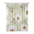 thumbnail image 1 of 72x72 Inch Fabric Shower Curtain Waterproof Polyester, Daisy Floral Print, 1 of 6