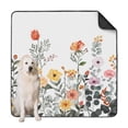 thumbnail image 1 of 72x72 Inch Professional Grade Washable Puppy Pads, Reusable Absorbent Dog Potty Training Mat, Floral Design with Secure Grip Backing for Active Pets, 1 of 8