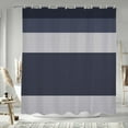 thumbnail image 1 of 72x72 Inch Stripe Farmhouse Long Shower Curtain Gingham Patchwork Polyester Bath Curtain Vintage Neutral Stall Size Shower Curtains Set for Kids Bathroom Decor Waterproof with Hooks, 1 of 6