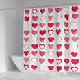 thumbnail image 1 of 72x72 Valentine''s Day Shower Curtain Red Love Heart Sweetheart Romantic Lover Girls Woman Bathroom Curtains Decor Fabric with Hooks, 1 of 1