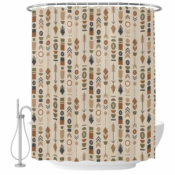 72x78 Inch Shower Curtain Abstract Tribal Arrows Bathroom Decor ...