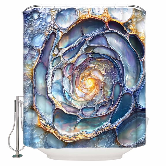 72x78 Inch Shower Curtain Modern Abstract Bathroom Decor Waterproof Fabric Bathtub Bath Curtains Decorative Contemporary Art Moire Extra Long Shower Curtain Set with Hooks