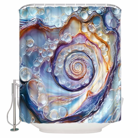 72x78 Inch Shower Curtain Modern Moire Bathroom Decor Waterproof Fabric Bathtub Bath Curtains Decorative Abstract Art Contemporary Extra Long Shower Curtain Set with Hooks