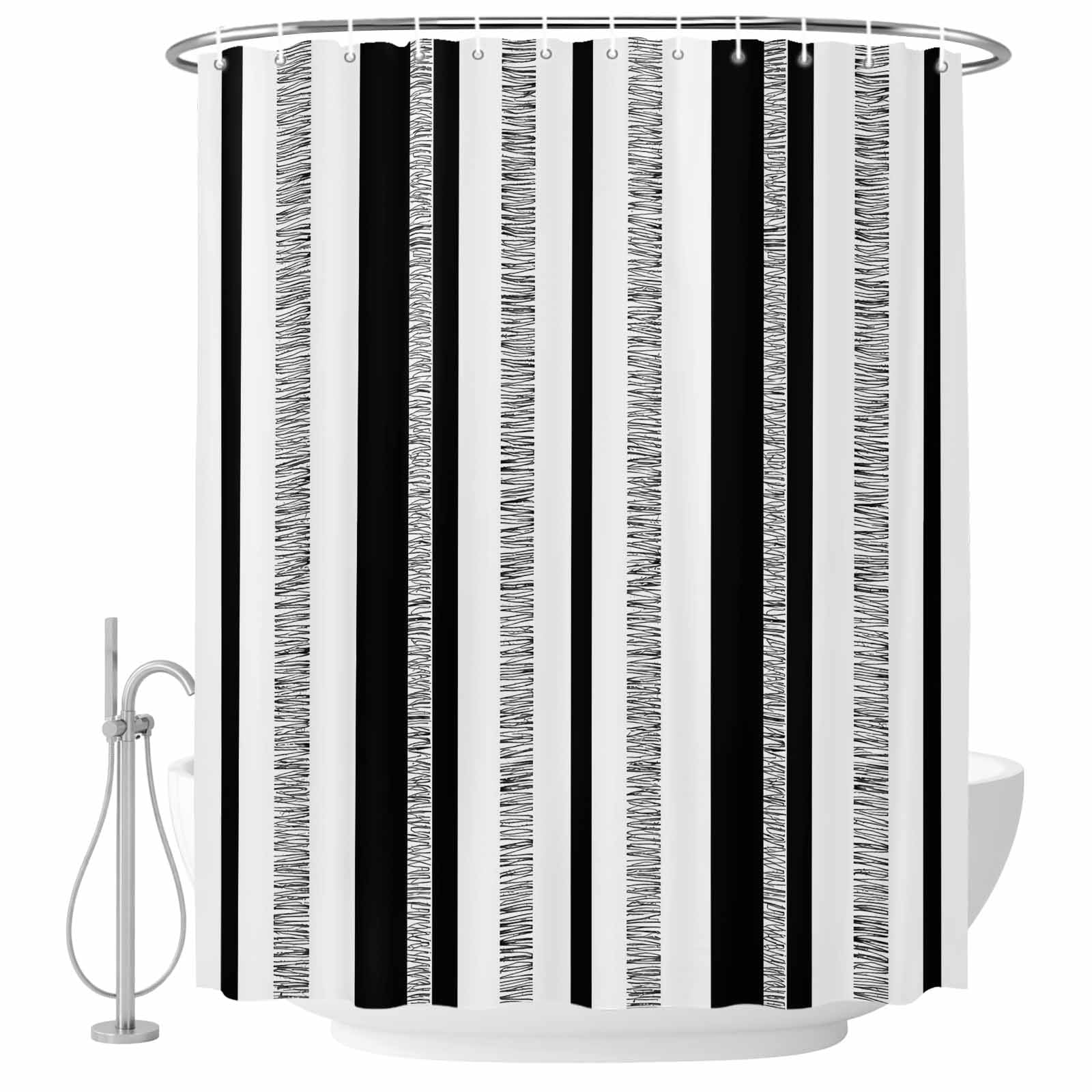 72x78 Inch Shower Curtain Modern Simple Art Bathroom Decor, Waterproof ...