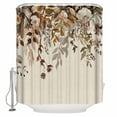 thumbnail image 1 of 72x78 Inch Shower Curtain Vintage Leaves Bathroom Decor Waterproof Fabric Bathtub Bath Curtains Decorative Farmhouse Botanical Floral Burlap Extra Long Shower Curtain Set with Hooks, 1 of 6