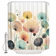 thumbnail image 1 of 72x78 Inch Shower Curtain Vintage Spring Floral Bathroom Decor Waterproof Fabric Bathtub Bath Curtains Decorative Summer Botanical Abstract Art Extra Long Shower Curtain Set with Hooks, 1 of 6