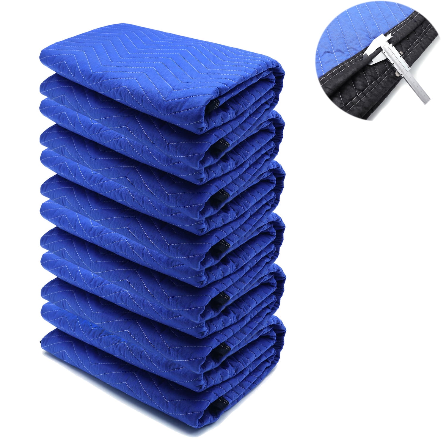 72x80 6PCs Extra Thick Furniture Moving Packing Blanket For Shipping