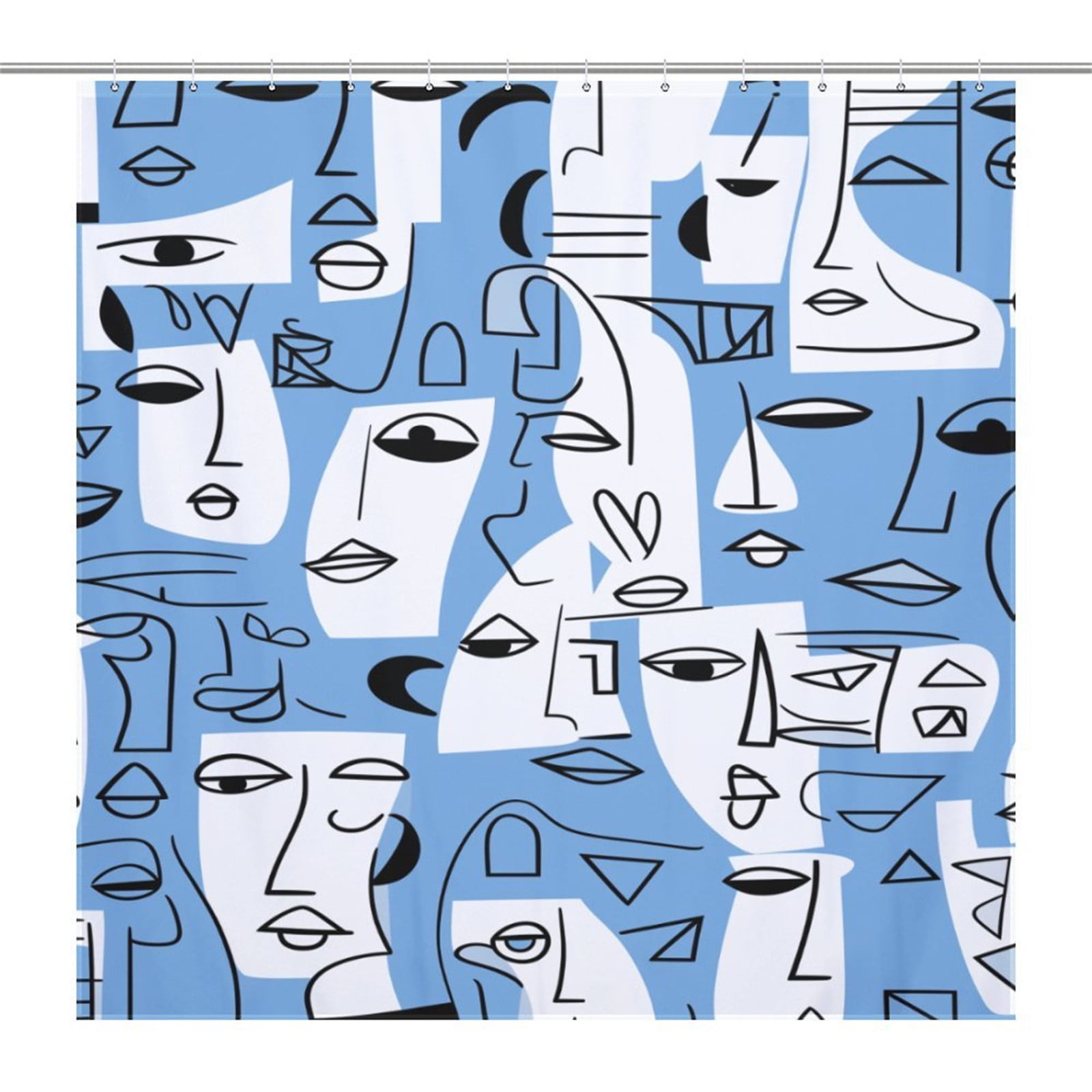 72x84 Shower Curtain Clear Shower Curtain Long 108 Bathroom Curtains