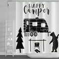 thumbnail image 1 of 72x84inch Camper RV Shower Curtains for Bathroom Farmhouse Camping Outdoor Forest Adventure Shower Curtain Accessories for Travel Trailers Decorations Home Bathroom Set Decor Hooks Included, 1 of 5