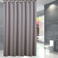 thumbnail image 1 of 72x96 inch Fabric Shower Curtain Liner. Waterproof Extra Long Bathroom Curtain for Hotel with Hooks. Weighted Hem. gray, 1 of 5