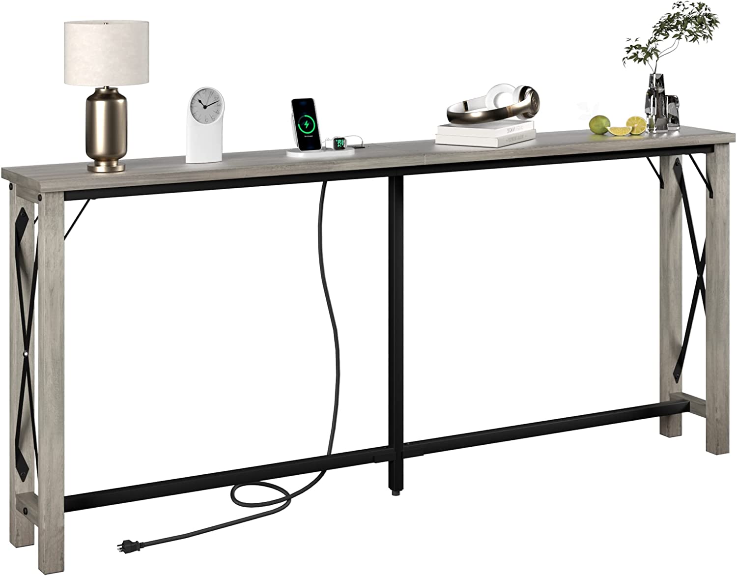Tribesigns 70.87 Inches Long Console Table, Industrial Sofa Table