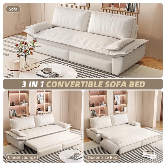 Pull-Out Convertible Daybeds, Beige