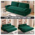thumbnail image 1 of Pull-Out 3-in-1 Multi-Functional Sofa Bed, Green, 1 of 9