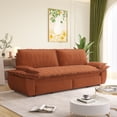 thumbnail image 1 of 73.2" Queen Pull Out Sofa Bed,3-in-1 Convertible Sleeper Sofa,Multi-Functional Corduroy Loveseat Bed, 1 of 7