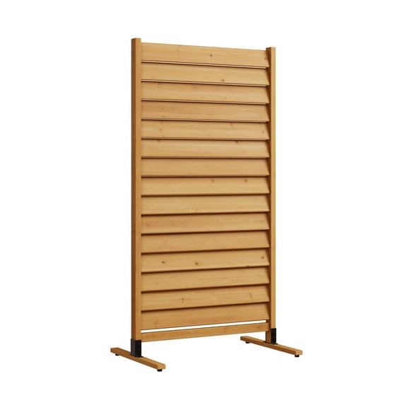 73.5in H x 38in W (1 Panel) Freestanding or Surface Mounted Enclo Sierra Privacy Screen, Wood Privacy Fence Screen, Outdoor or Indoor Decorative Privacy Panel, Great for Balcony, Patio, Deck, EC18031