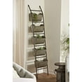 thumbnail image 1 of 73"H Rustic Galvanized Iron Metal Farmhouse Planter 5 Bucket Tiered Ladder Decor, 1 of 8