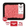 thumbnail image 1 of All Natural* 73% Lean/27% Fat Ground Beef, 2.25 lb Tray, 1 of 8