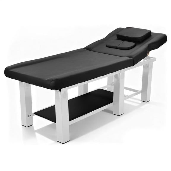 73 in Massage Table, Adjustable Backrest Spa Facial Bed, Heavy Duty Metal Frame Massage Table for Rehabilitation Spa Massage