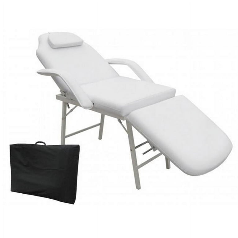 73 in. Massage Table Chair Portable Tattoo Parlor Spa Salon Facial Bed White Walmart