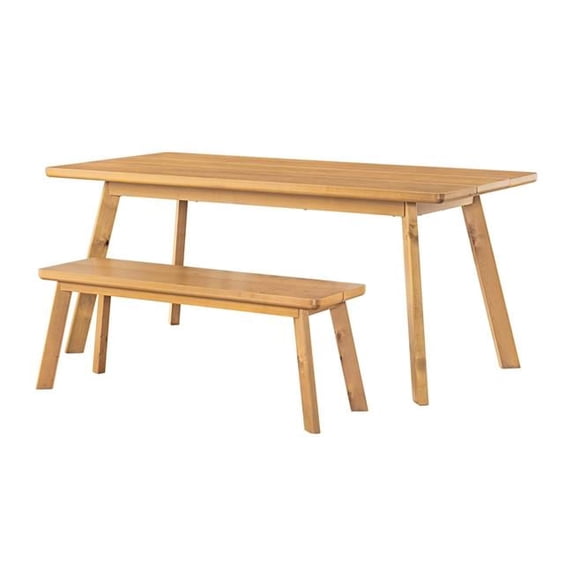 73 in. Shelburne Dining Table with Bench - Set of 2