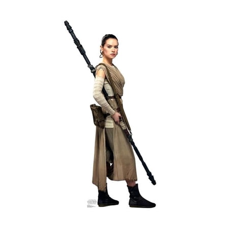 73 x 36 in. Rey Cardboard Cutout, Star Wars VII - The Force Awakens