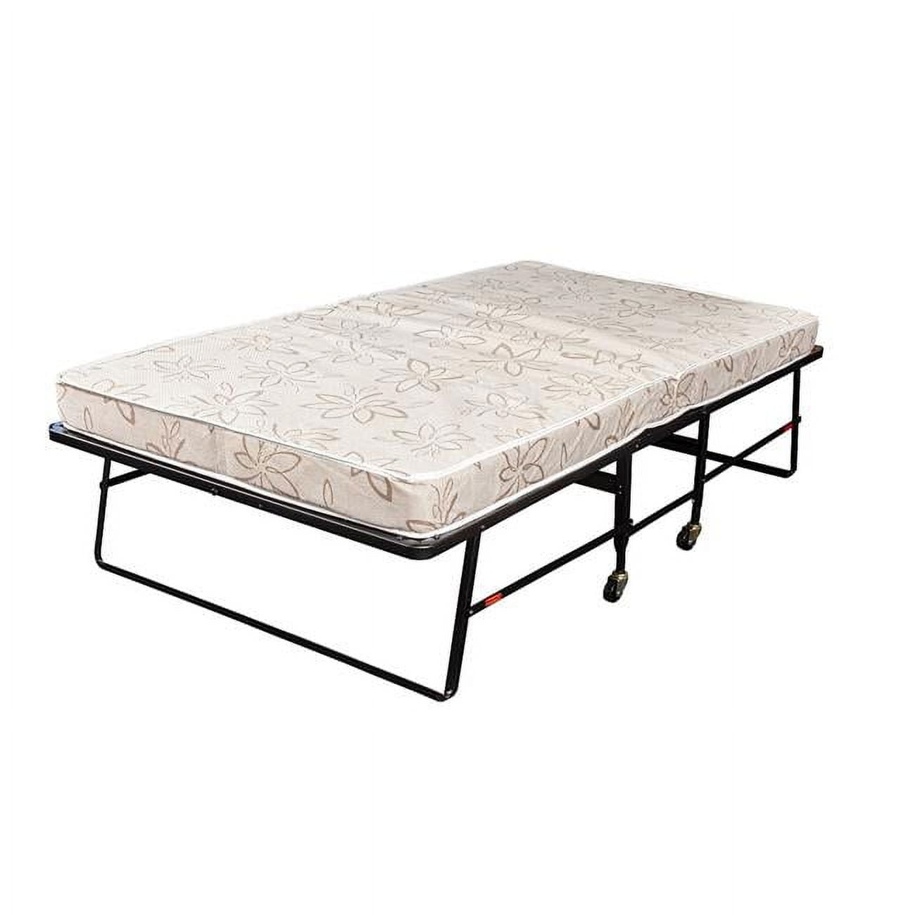 73 x 39 x 43 in. Rollaway with Twin Size Memory Foam Mattress