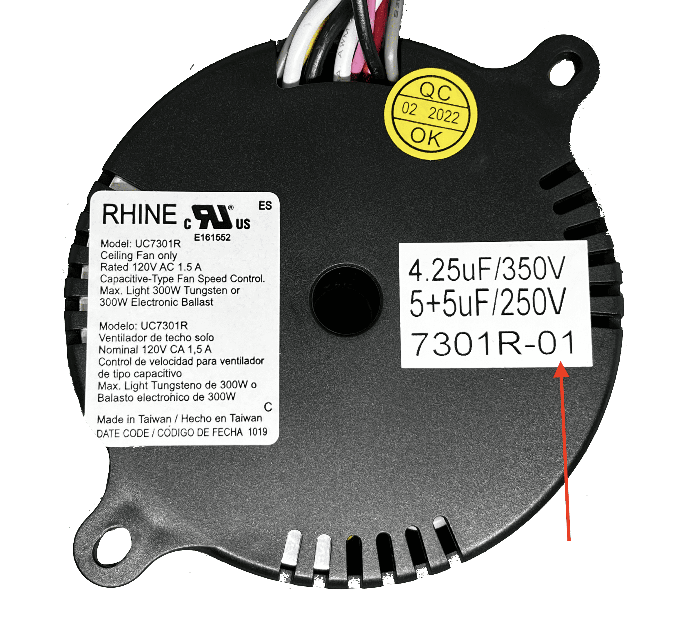 7301R-01 Ceiling Fan Receiver UC7301R by MFP