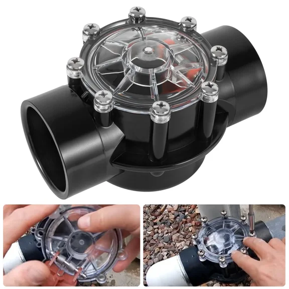 7305 Check Valve 180-Degree Replacement for 2-Inch to 2-1/2-Inch Check Valve Fits for Pool and Spas Straight Through Flow Parts