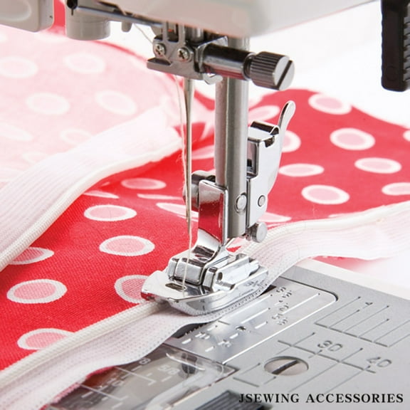 7306A Invisible Zipper Presser Foot Fit All Low Shank Snap On Domestic Sewing Machine Singer,Brother,Babylock,Janome XC1947002