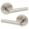thumbnail image 1 of Kwikset Milan Round Privacy Lever Doorknob Satin Nickel, 1 of 6