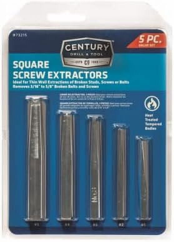 73215 5-Pc. Square Screw Extractor Set - Quantity 4 - Walmart.com
