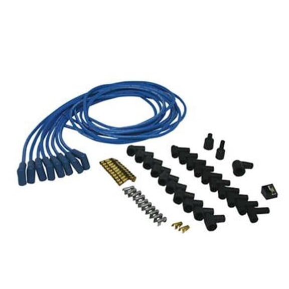 73225 Blue Max Spiral Core Universal Fit Wire Set, Blue 90 Degree