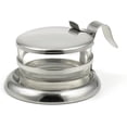 thumbnail image 1 of 73444 (New Glass Bowl) Brilliant Stainless Steel Salt Server/Cheese Bowl/Condiment Glass Serving Bowl - Quality Serveware for Your Kitchen, 1 of 3