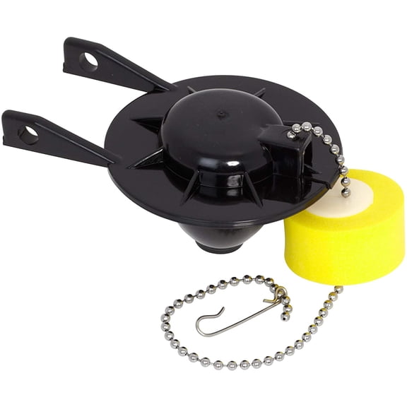 7381129-200.0070A Universal lapper and Chain with loat or 2-Inch lush Valves, Black