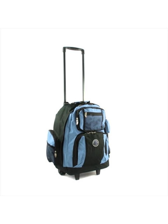 738131-SKY Roll-Away Deluxe Rolling Backpack, Sky Blue