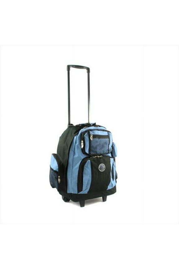 738131-SKY Roll-Away Deluxe Rolling Backpack, Sky Blue