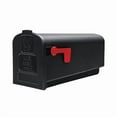 thumbnail image 1 of 738757 Rust - Proof Plastic Post Mount Mailbox, Black, 1 of 1