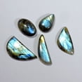 thumbnail image 1 of 74.10 Ctw Natural Charming Labradorite Mix Shape Cabochon Gemstone 5pcs Lot, 1 of 2
