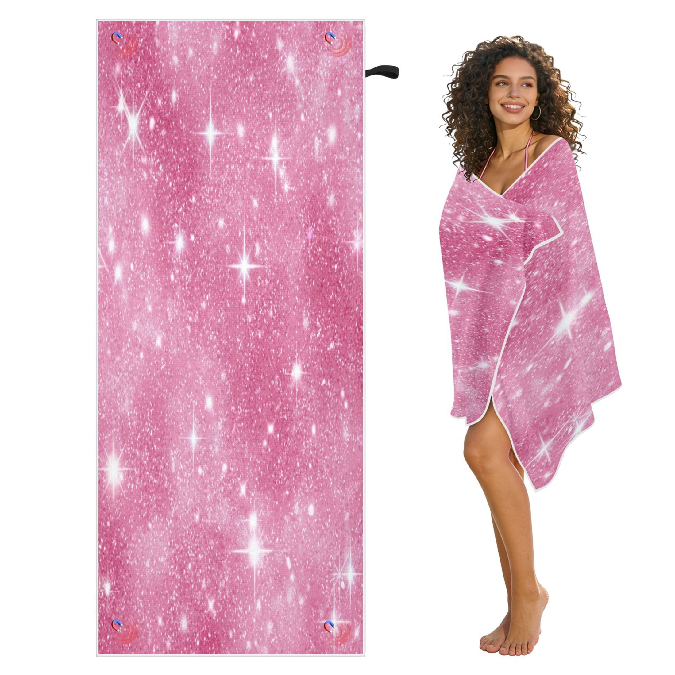74.8*31.5in Magnetic Beach Towel Sand-Free & Quick Dry with Snap Loop ...