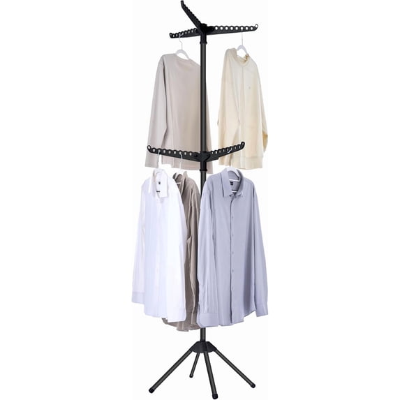 74.8 Inch Foldable 2-Tier Stainless Steel Laundry Drying Rack with ...