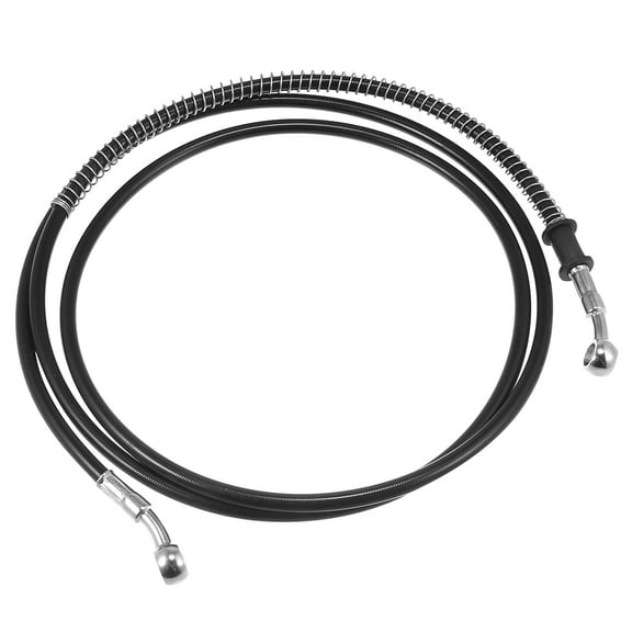 74.8" Length 10mm ID Motorcycle Hydraulic Brake Line Oil Hose Pipe Stainless Steel Braided Cable for ATV Black