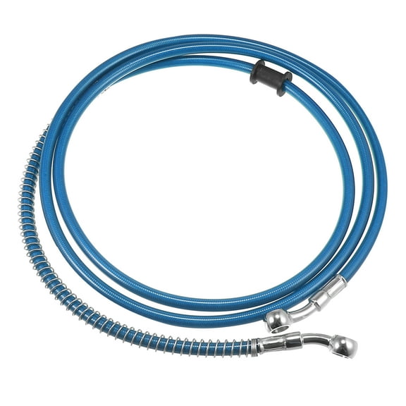 74.8" Length 10mm ID Motorcycle Hydraulic Brake Line Oil Hose Pipe Stainless Steel Braided Cable for ATV Motocross Blue