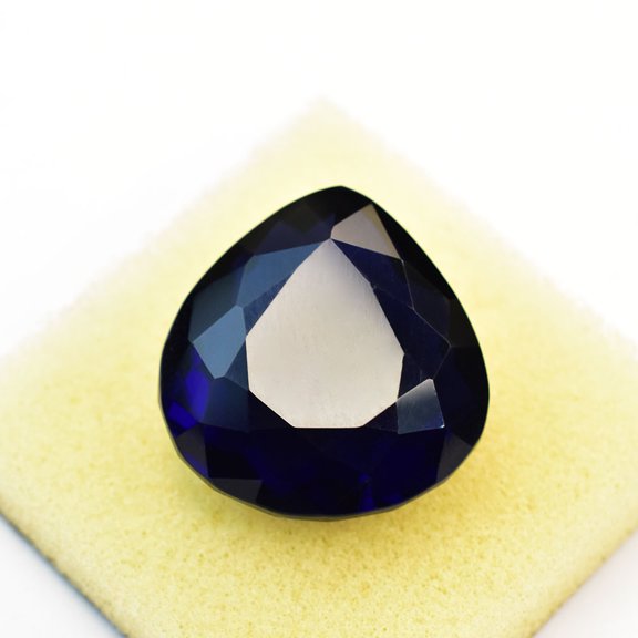 74.9 Ct Natural Purple Amethyst Pear Cut Certified Flawless Huge Gemstones