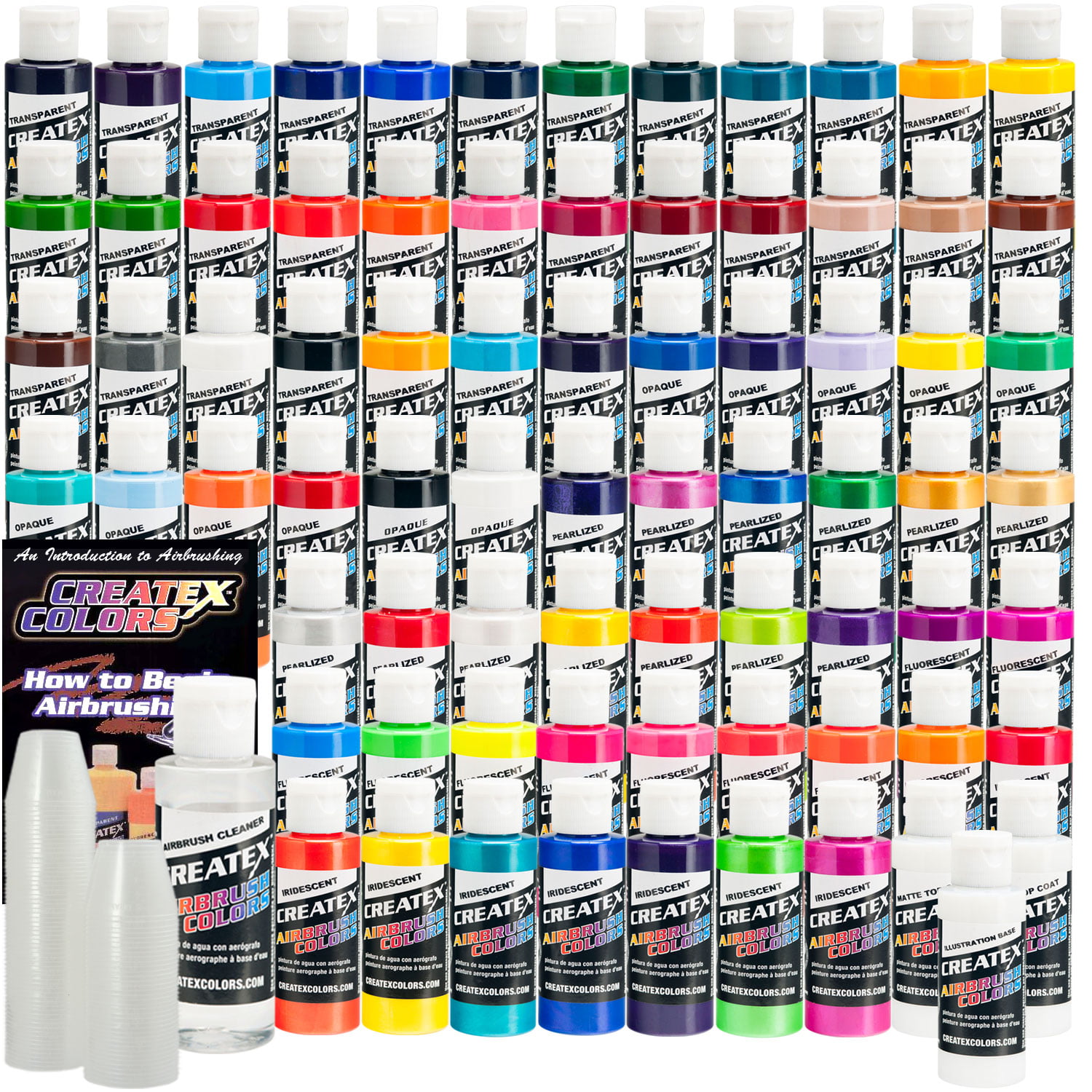Createx 11 Color Opaque Set Airbrush Paint Colors