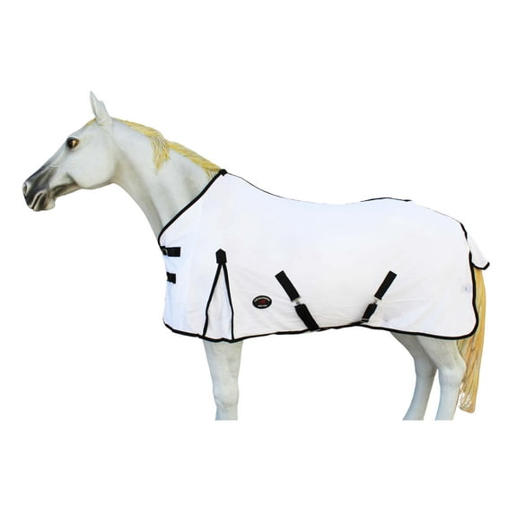 74" Challenger Horse Mesh Airflow Summer Scrim Sheet White 7322