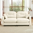 thumbnail image 1 of 74" Cloud Couch, Sectional Couches for Living Room, Beige Modern Modular U-Shaped Sofa with Ottoman, Soft Chenille, Tufted Back, Easy Install, 1 of 17