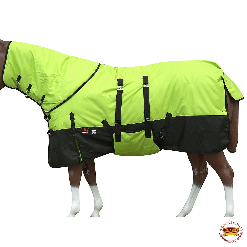 74" Hilason 1200D Waterproof Winter Horse Blanket Neck Cover Belly Wrap