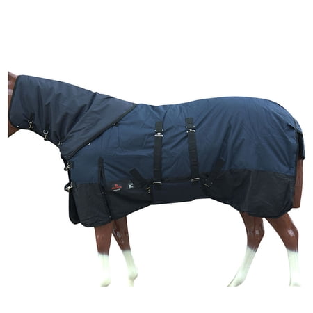 74" Hilason 1200D Waterproof Winter Horse Turnout Blanket Neck Cover Belly Wrap