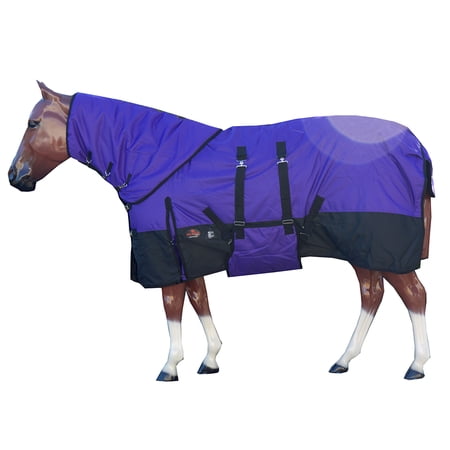 74" Hilason 1200D Waterproof Winter Horse Turnout Blanket Neck Cover Belly Wrap