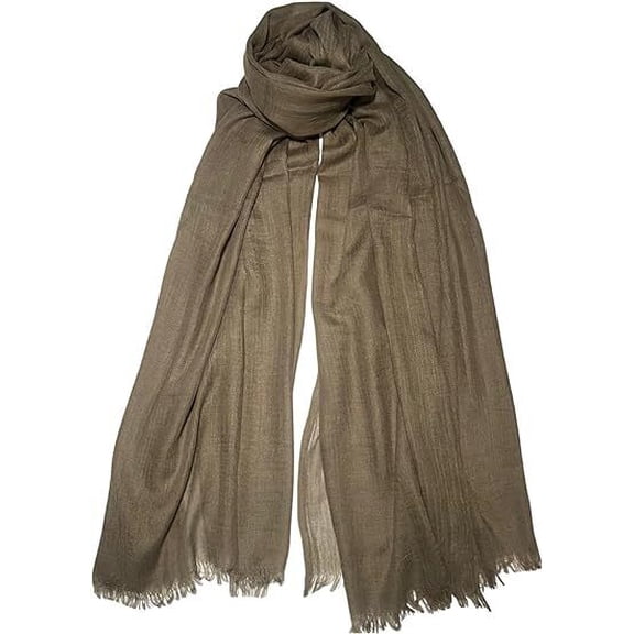 74"L Women's Lightweight Linen-Like Sheer Scarves in Rich Colors